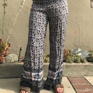 Floral Flare Beach Pants